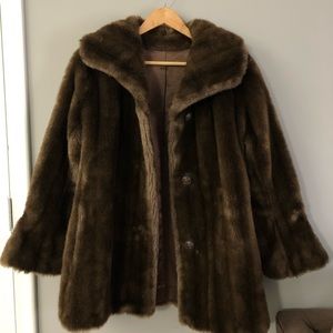 Vintage Faux fur coat by Diamonte Dubrowsky